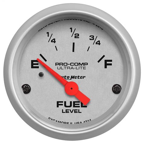 Purchase Autometer 4314 Ultra Lite Electric Fuel Level Gauge In