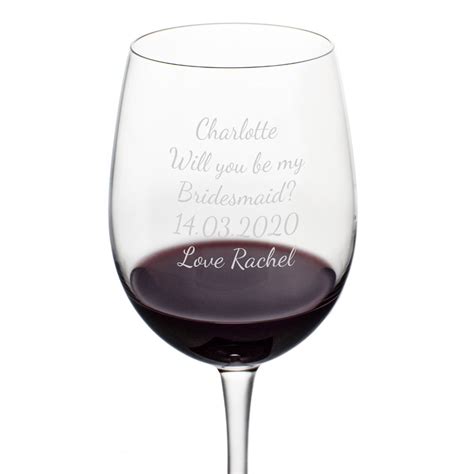 Personalised Wine Glass Personalise A Wine Glass With Any Message Or Logo
