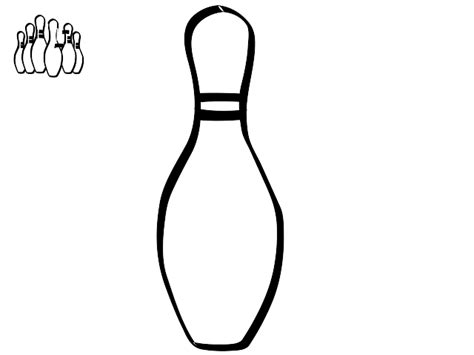 A Bowling Pin Colouring Pages