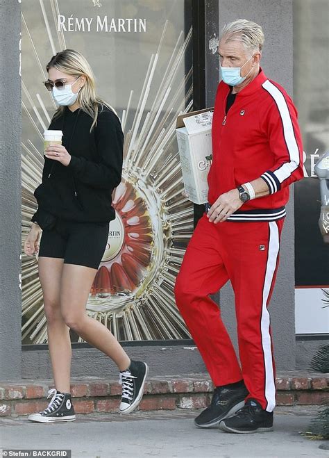 Dolph Lundgren 63 Stands Out In Red Tracksuit As He Runs Errands With