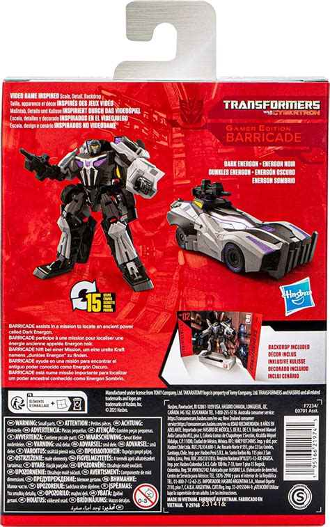 02 Barricade Gamer Edition Deluxe Class Transformers Studio Series