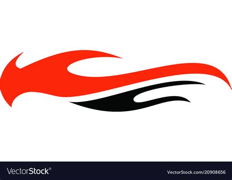 Car Fire Logo Design Template Royalty Free Vector Image