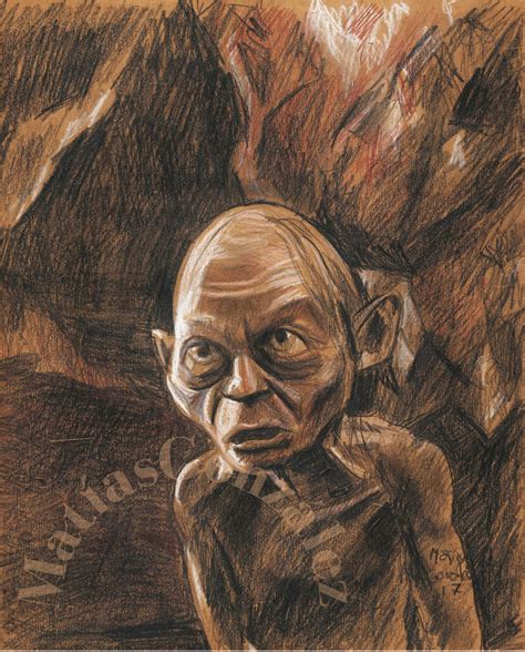 Posters Wall Decoration Gollum Smeagol The Hobbit The Lord Of Etsy