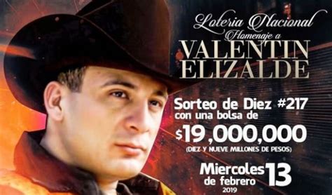 La Lotería Nacional Rinde Homenaje A Valentín Elizalde Voz En Red