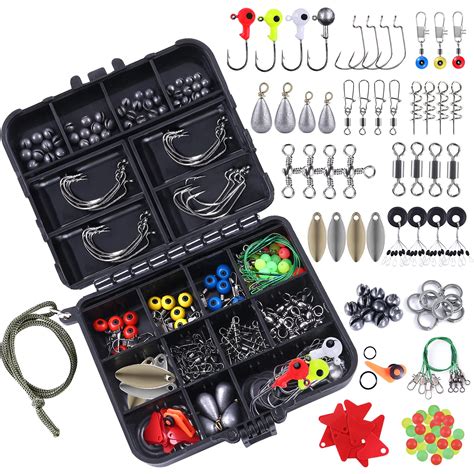 Buy Topfort 187343pcs Fishing Accessories Kit Including Jig Hooks