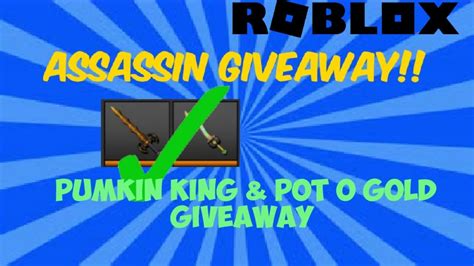 Roblox Assassin Giveawayhuge Giveaway For Fans Youtube