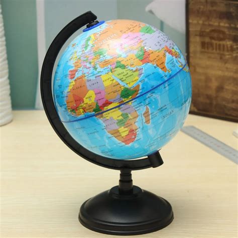 Buy 14cm Plastic Montessori Mini World Globe Atlas Map