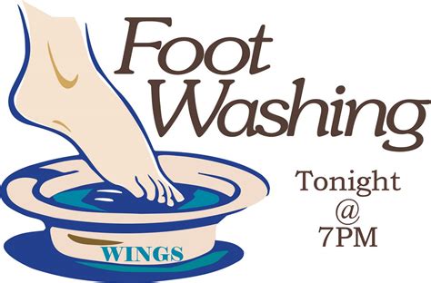 Wings Foot Washing Tonight 7pm