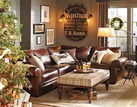Lovely Farmhouse Living Room With Leather Sofa Ideas 42