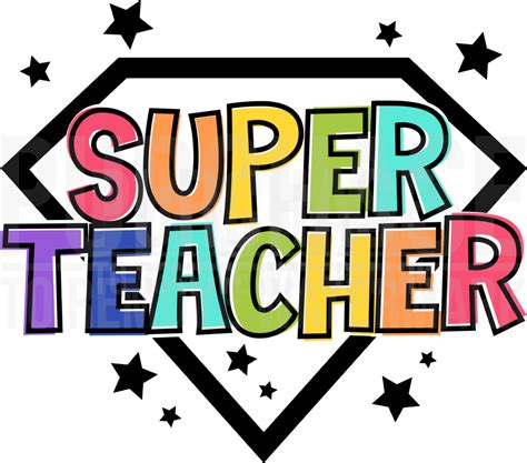 Super Teacher Svg • Teacher Appreciation Week T Shirt Design Svg Cut
