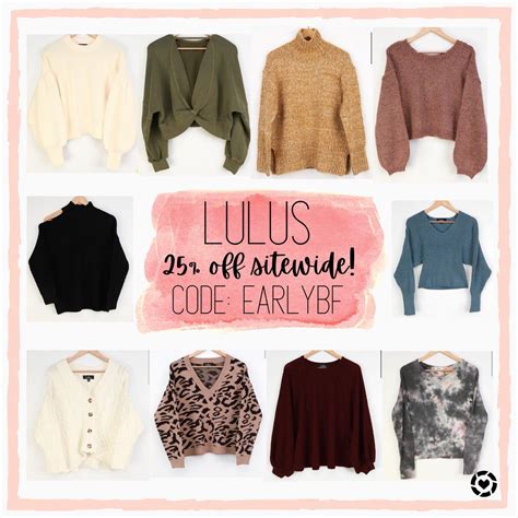 Lulus Early Black Friday Sale Fall Winter Sweater Fashion Black