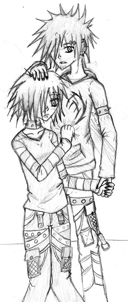 A Emo Couple By Brodytheartist On Deviantart