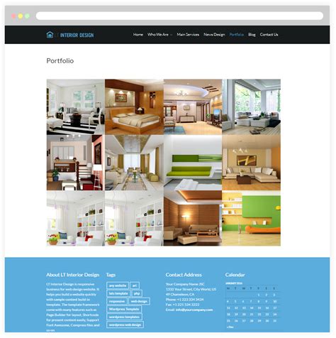 Free Responsive Interior Design Wordpress Theme
