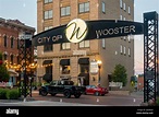 City of Wooster Ohio downtown local shopping district Stock Photo - Alamy
