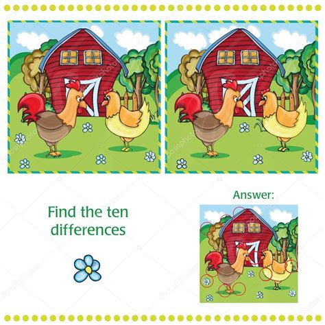 Game For Children Find Ten Differences Stock Vector Image By ©brill
