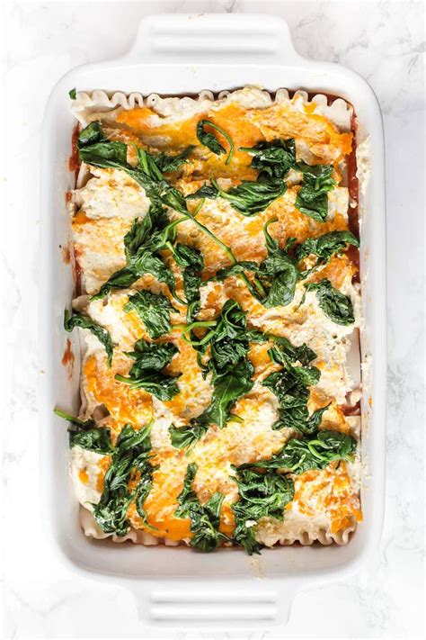 An Easy Vegan Lasagna Recipe With Butternut Squash Homemade Tofu Ricotta And Spinach For Even