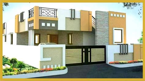 Indian Style Simple Single Floor House Front Design Latest Parapet