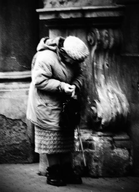 Old Lady Leaving A Church Brno Czech Republic Flickr