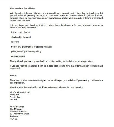 Maybe you would like to learn more about one of these? Formal Letter Template - 20+ Free Word, PDF Documents ...