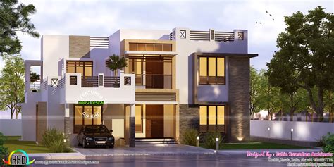 5 Bhk 2823 Sq Ft Box Type Home Kerala Home Design And Floor Plans
