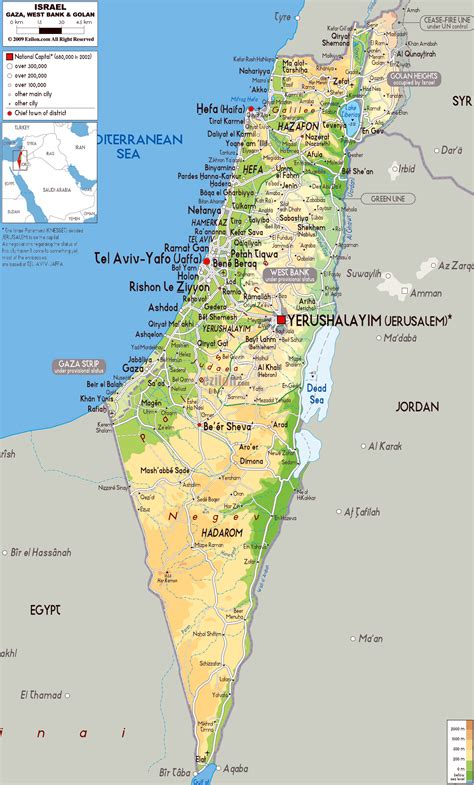 Map shows israel and the neighboring countries with international borders, district (mahoz) boundaries, district capitals, major cities, main roads, railroads, and map of israel, middle east. Maps of Israel | Detailed map of Israel in English ...