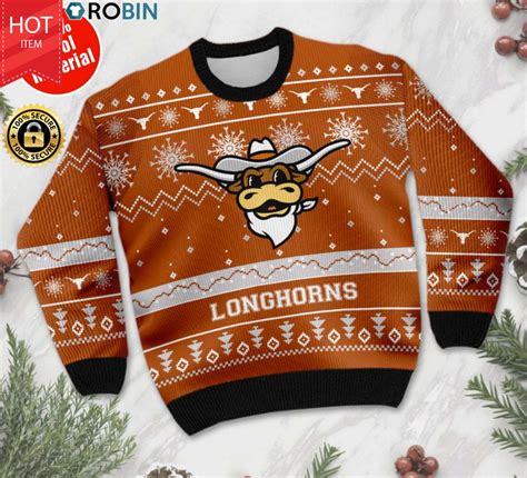 Texas Longhorns Football Ugly Christmas Sweater Robinplacefabrics