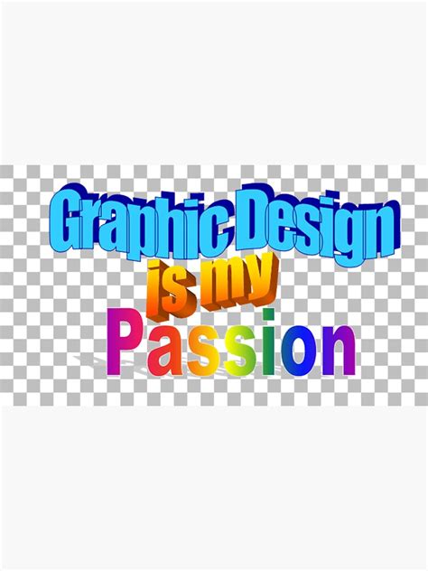 Graphic Design Is My Passion With Png Pattern Sticker For Sale By Noes Cucho Redbubble