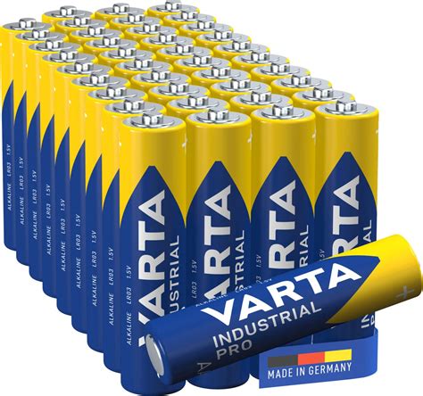 Buy Varta Industrial Pro Aaa Micro Alkaline Batteries Lr03 40 Pack