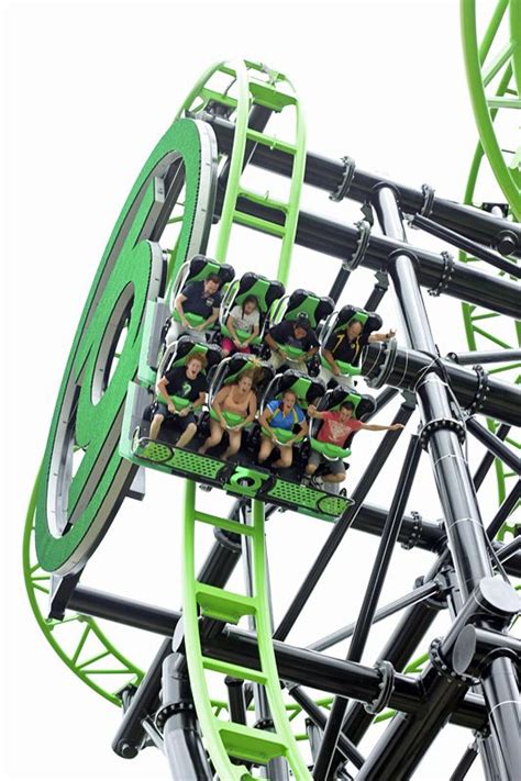 Green Lantern Rollercoaster Warner Bros Movie World Australia Crazy Roller Coaster