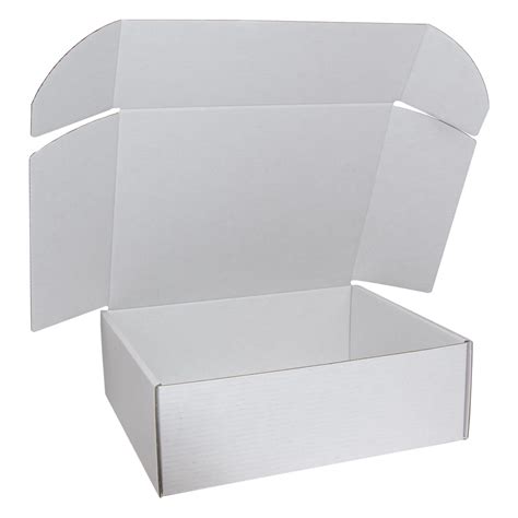 Buy 300x250x100mm White Postal And Mailing Box Packaging Supplies