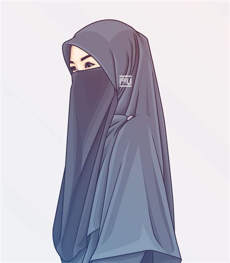 Selain gambar kartun muslimah keren, gambar kartun muslimah bercadar pun tak kalah menariknya dari yang lain. Anime Muslimah Anime Hijab Bercadar - Malaysia News4