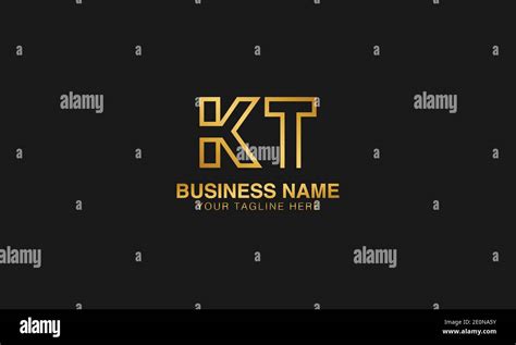 kt k t initial based letter typography logo design vector stock vector image and art alamy