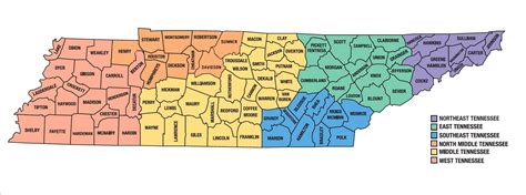 Map Of Counties In Middle Tennessee World Map