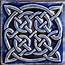 Decorative Relief Carved Ceramic Celtic Knot Tile  Etsy