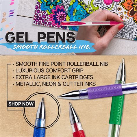 Kingart Soft Grip Glitter Gel Pens Xl 25mm Ink Cartridge Set Of 12