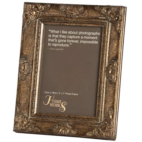 5x7 Antique Gold Gilded Photo Frame From Hill Interiors