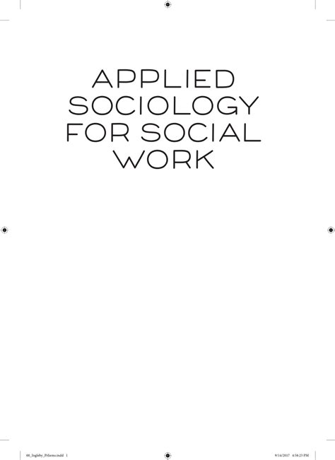 Relevance Of Sociology In Social Work Sociology Importance