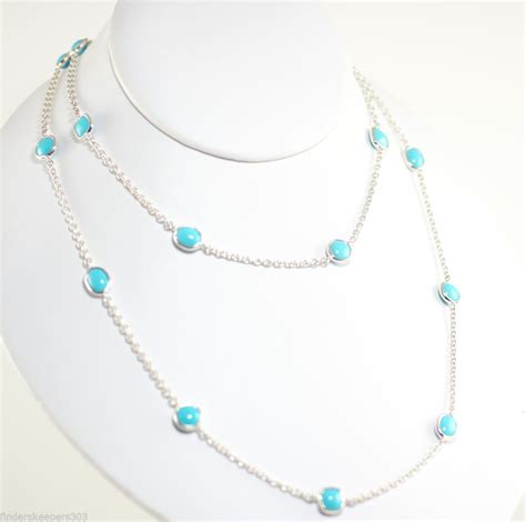 Ippolita Long 42 Turquoise Necklace Turquoise Sterling Silver