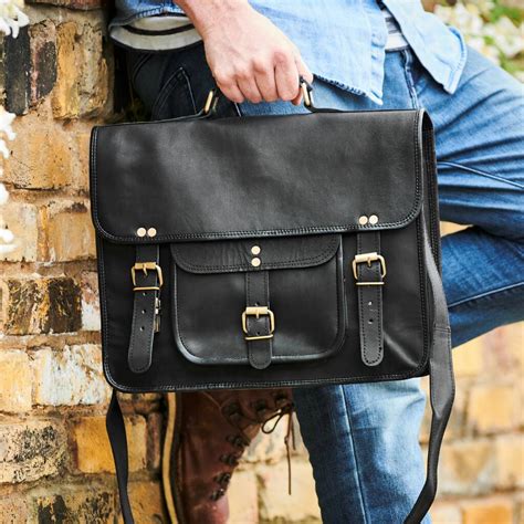 Black Leather Satchel Laptop Bag Vida Vida Leather Bags And Accessories