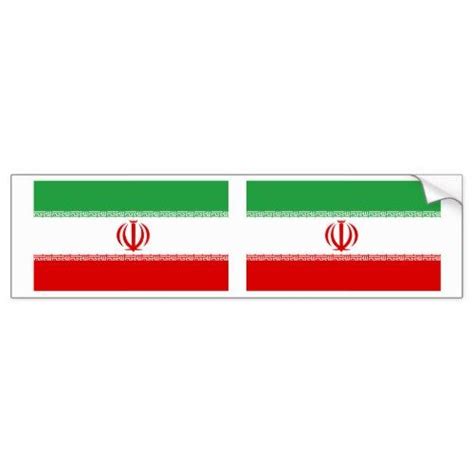 Iran Flag Bumper Sticker Bumper Stickers Iran Flag Personalized Custom