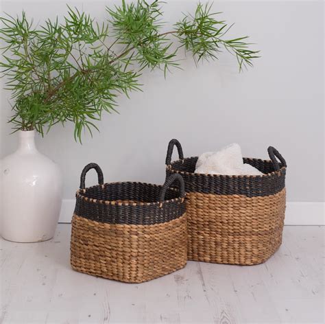 Wicker Storage Baskets Water Hyacinth Basket Za Za Homes