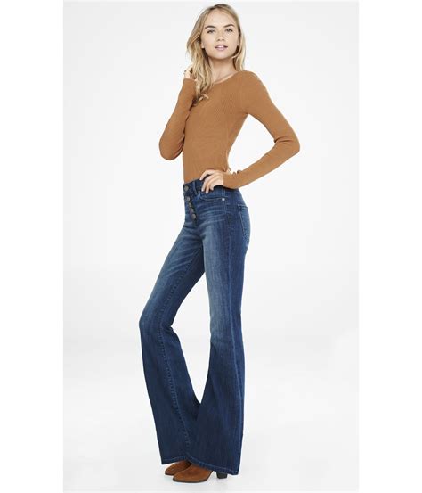High Waisted Flare Jeans Girlsaceto