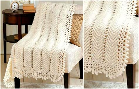 Aran Afghan Crochet Lace Blanket Free Pattern