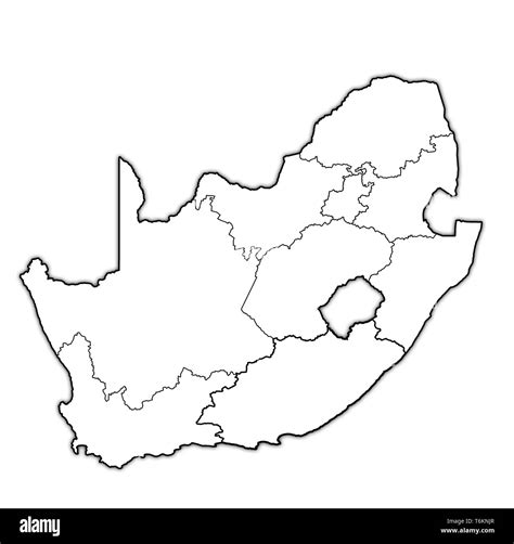 Blank Africa Political Map South Africa Map Of Provinces Colorful