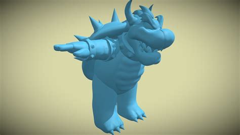 Bowser 3d Print Model Buy Royalty Free 3d Model By Ainaritxu14