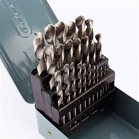 25pcs drill bit set hss titanium multi bits twist metal tools 135 split point ebay