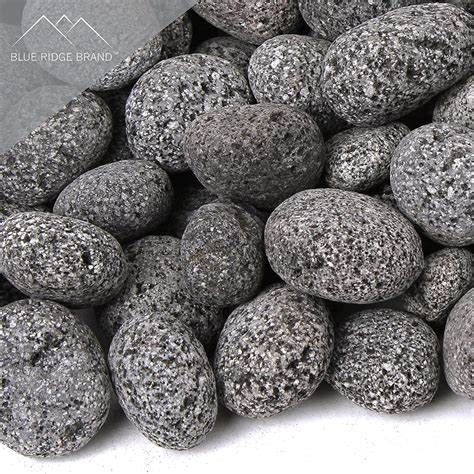 Blue Ridge Brand Lava Rock Tumbled Lava Stones Blackgray Lava