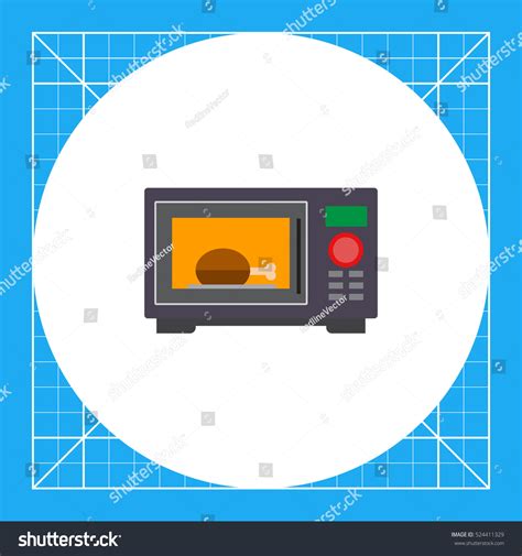 Microwave Oven Icon Stock Vector Royalty Free 524411329 Shutterstock