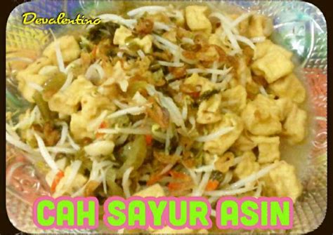 Bahkan di kota tegal, jawa tengah masyarakat tionghoa selalu melengkapi hari imlek mereka dengan memasak sayur asin. Resep Cah Sayur Asin oleh Devalentino - Cookpad