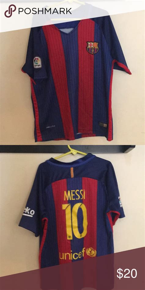 Messi Jersey Youth Medium Clothes Design Nike Shirts